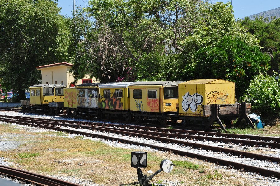 Dampflokomotiven und andere Hauptbahnhof Volos (26)